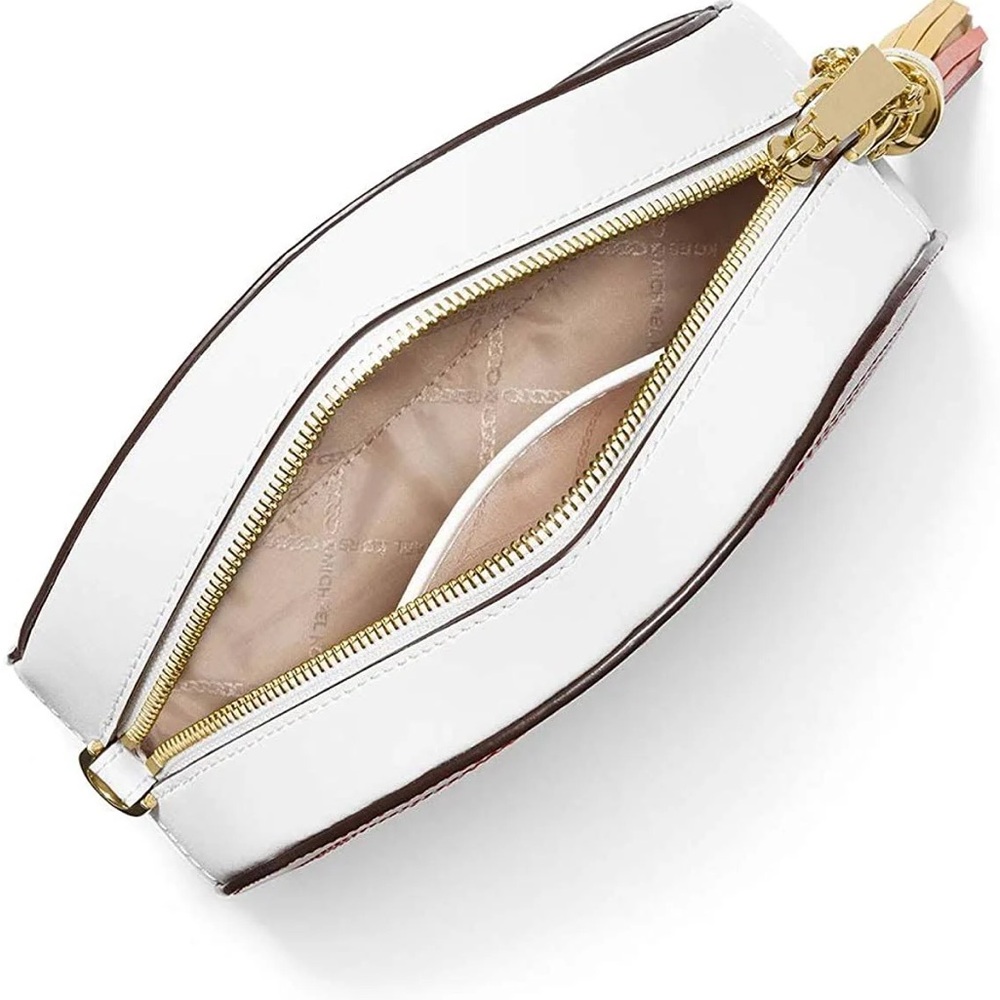 Michael Kors NWT Wrapped in Plastic Rainbow Half Moon Crossbody MSRP: $348.00 - Picture 6 of 14